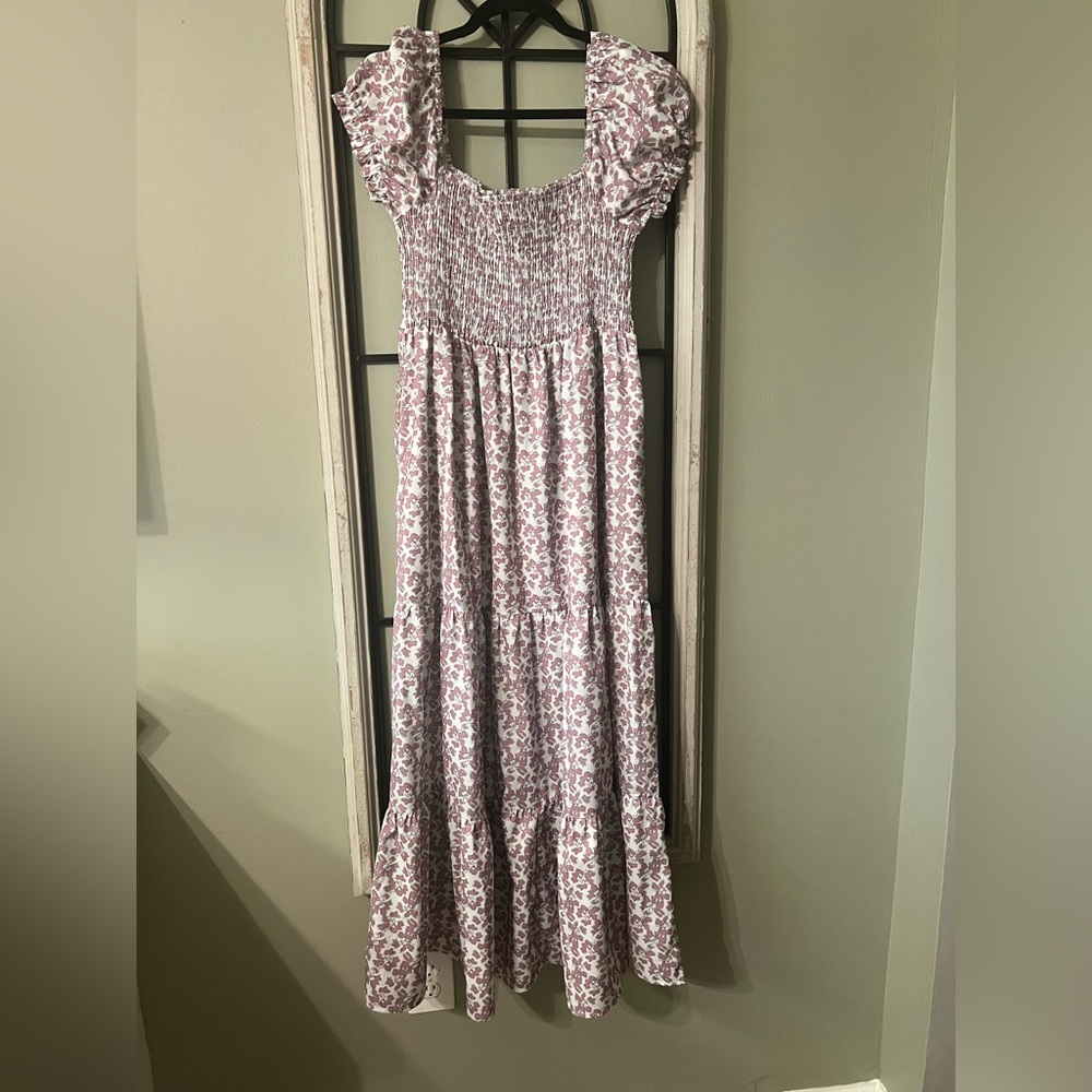 Floral Smocked Maxi Dress